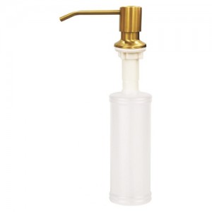 Златен дозатор за течен сапун за вграждане под мивка ICKA 218G