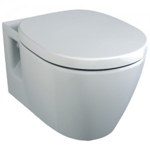 Конзолна тоалетна чиния с плавно падащ капак Connect E716601