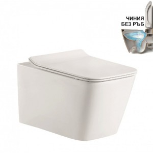Конзолна тоалетна чиния ICC 5135 с плавно падаща дъска