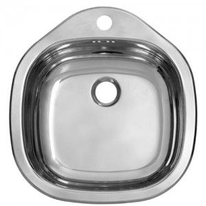 Кухненска мивка Алпака за вграждане еднокоритна квадратна 45/42,5 см