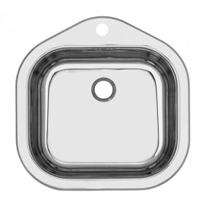 Кухненска мивка Алпака за вграждане еднокоритна квадратна 48/48 см