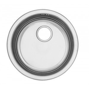 Кухненска мивка Алпака за вграждане еднокоритна кръгла Ф490