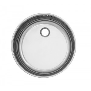 Кухненска мивка Алпака за вграждане еднокоритна кръгла Ф450
