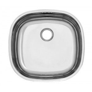 Кухненска мивка Алпака за вграждане еднокоритна 372/392 мм