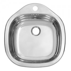 Кухненска мивка Алпака за вграждане еднокоритна 40.5/42.5 см