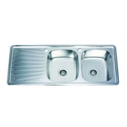 Кухненска мивка Алпака за вграждане с отцедник 120/50 см ICK 12050