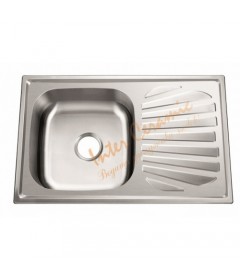 Кухненска мивка Алпака за вграждане с плот 80/50 см ICK 8022 R TAMPICO