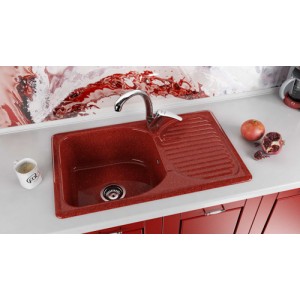 Кухненска мивка с плот 80х49см от Граниксит код: 215