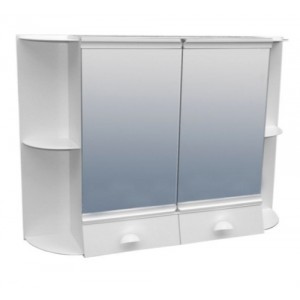 Пластмасово шкафче за баня 42х60см