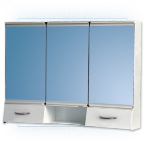 Горен шкаф с огледало 42х60см