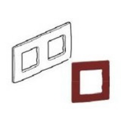 Цветна рамка за контакт/ключ единична - Червена NILOE 665021