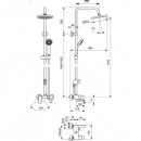ПРОМ Комплект SevaL B2191AA душ система + смесител за мивка