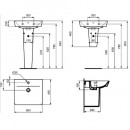 Порцеланова мивка Connect Air Cube 50cm E074601
