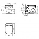 Промоция WC комплект за вграждане TESI с дъска с плавно падане 4 в 1
