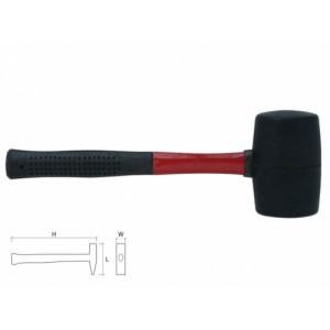 Rubber Hammer with fibroglass handle ( XG54000 )