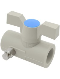PPR Ball Valve with Discharger