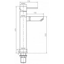 Стоящ смесител висок за купа Куарто ICF 148905 C