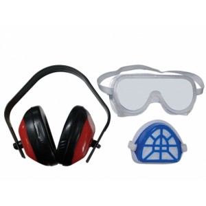 Safety Glasses + Mask + Ear Defenders (  XG53213 )